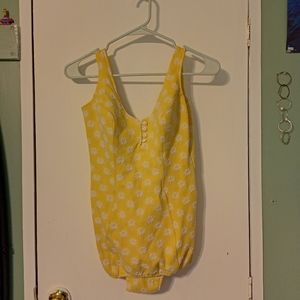 Vintage Yellow Swimsuit